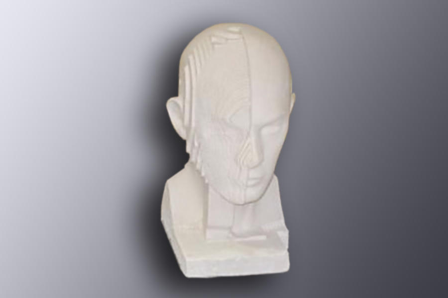 Bust made on 5-axis machining center